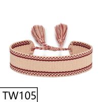 Simple Style Solid Color Polyester Tassel Braid Women's Bracelets sku image 104