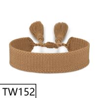 Simple Style Solid Color Polyester Tassel Braid Women's Bracelets sku image 150