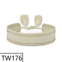 Simple Style Solid Color Polyester Tassel Braid Women's Bracelets sku image 174