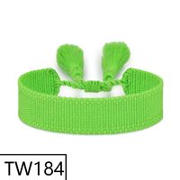 Simple Style Solid Color Polyester Tassel Braid Women's Bracelets sku image 182