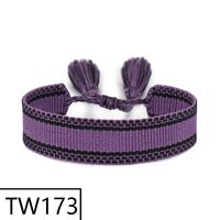 Simple Style Solid Color Polyester Tassel Braid Women's Bracelets sku image 171