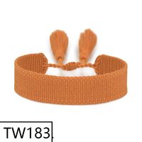 Simple Style Solid Color Polyester Tassel Braid Women's Bracelets sku image 181