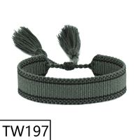 Simple Style Solid Color Polyester Tassel Braid Women's Bracelets sku image 195