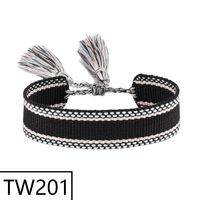 Simple Style Solid Color Polyester Tassel Braid Women's Bracelets sku image 199