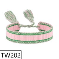 Simple Style Solid Color Polyester Tassel Braid Women's Bracelets sku image 200
