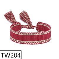Simple Style Solid Color Polyester Tassel Braid Women's Bracelets sku image 202