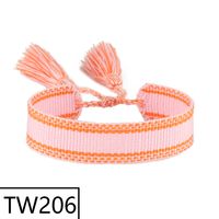 Simple Style Solid Color Polyester Tassel Braid Women's Bracelets sku image 204