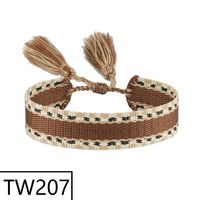Simple Style Solid Color Polyester Tassel Braid Women's Bracelets sku image 205