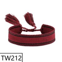 Simple Style Solid Color Polyester Tassel Braid Women's Bracelets sku image 210