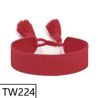 Simple Style Solid Color Polyester Tassel Braid Women's Bracelets sku image 222