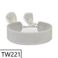 Simple Style Solid Color Polyester Tassel Braid Women's Bracelets sku image 219