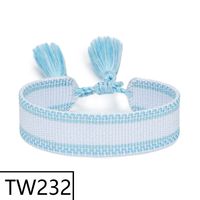 Simple Style Solid Color Polyester Tassel Braid Women's Bracelets sku image 230