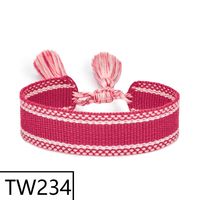 Simple Style Solid Color Polyester Tassel Braid Women's Bracelets sku image 232