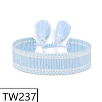 Simple Style Solid Color Polyester Tassel Braid Women's Bracelets sku image 235