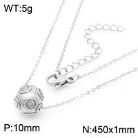 Stainless Steel 18K Gold Plated Simple Style Solid Color Pendant Necklace sku image 2
