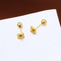 1 Pair Simple Style Heart Shape Plating Titanium Steel Ear Studs sku image 20