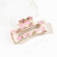 Women's Simple Style Commute Color Block Resin Painted Handmade Hollow Out Hair Claws sku image 2