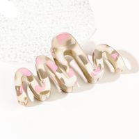 Women's Simple Style Commute Color Block Resin Painted Handmade Hollow Out Hair Claws sku image 4