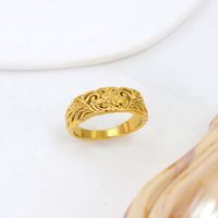 304 Stainless Steel 18K Gold Plated Simple Style Classic Style Geometric Rings main image 8