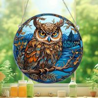 Cute Pastoral Animal Owl Arylic Pendant Artificial Decorations main image 8