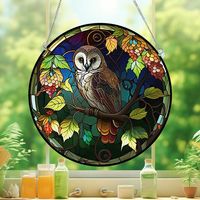 Cute Pastoral Animal Owl Arylic Pendant Artificial Decorations sku image 14