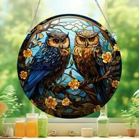 Cute Pastoral Animal Owl Arylic Pendant Artificial Decorations sku image 19