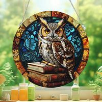 Cute Pastoral Animal Owl Arylic Pendant Artificial Decorations sku image 20