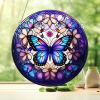 Cute Household Pastoral Butterfly Arylic Pendant Artificial Decorations main image 2
