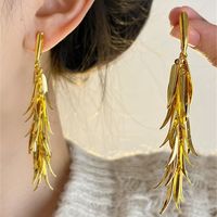 1 Pair Retro Classic Style Grain Plating Alloy Copper Gold Plated Silver Plated Drop Earrings main image 1