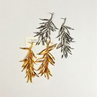 1 Pair Retro Classic Style Grain Plating Alloy Copper Gold Plated Silver Plated Drop Earrings main image 7
