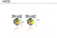 1 Pair IG Style Modern Style Classic Style Bow Knot Inlay Copper Artificial Crystal Zircon Ear Studs main image 2