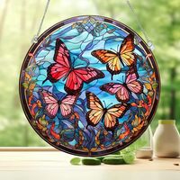 Cute Household Pastoral Butterfly Arylic Pendant Artificial Decorations sku image 9
