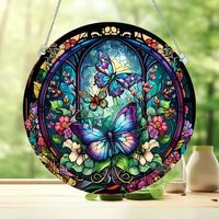 Cute Household Pastoral Butterfly Arylic Pendant Artificial Decorations sku image 10