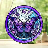 Cute Household Pastoral Butterfly Arylic Pendant Artificial Decorations sku image 12