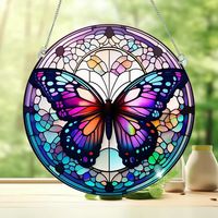 Cute Household Pastoral Butterfly Arylic Pendant Artificial Decorations sku image 15