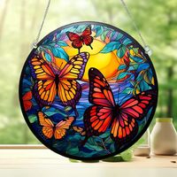 Cute Household Pastoral Butterfly Arylic Pendant Artificial Decorations sku image 16