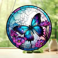 Cute Household Pastoral Butterfly Arylic Pendant Artificial Decorations sku image 17