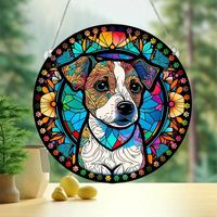 Süß Pastoral Künstlerisch Tier Hund Aryl Anhänger Künstliche Dekorationen sku image 3