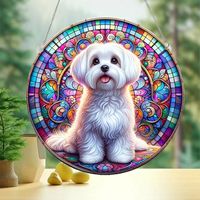 Süß Pastoral Künstlerisch Tier Hund Aryl Anhänger Künstliche Dekorationen sku image 6