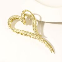 Women's IG Style Heart Shape Metal Plating Hair Claws sku image 3