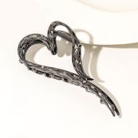 Women's IG Style Heart Shape Metal Plating Hair Claws sku image 1