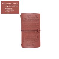Creative Letter Imitation Leather Stationery Travel Journal Book Notebook sku image 5