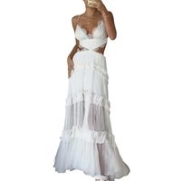Women's Strap Dress Sexy Strap Sleeveless Solid Color Maxi Long Dress Holiday Daily Date main image 2