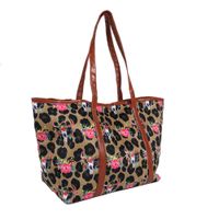 Women's Large Pu Leather Animal Flower Elegant Square Magnetic Buckle Tote Bag main image 3