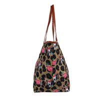Women's Large Pu Leather Animal Flower Elegant Square Magnetic Buckle Tote Bag main image 4