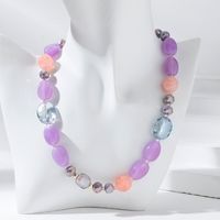 Casual Vacation Color Block Arylic Beaded Women's Necklace main image 3