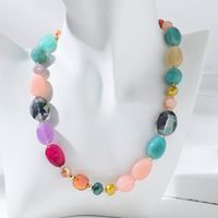Casual Vacation Color Block Arylic Beaded Women's Necklace main image 4
