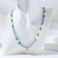 Beach Simple Style Colorful Artificial Crystal Beaded Women's Necklace main image 4