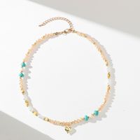 Beach Simple Style Colorful Artificial Crystal Beaded Women's Necklace sku image 1