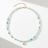 Beach Simple Style Colorful Artificial Crystal Beaded Women's Necklace sku image 3